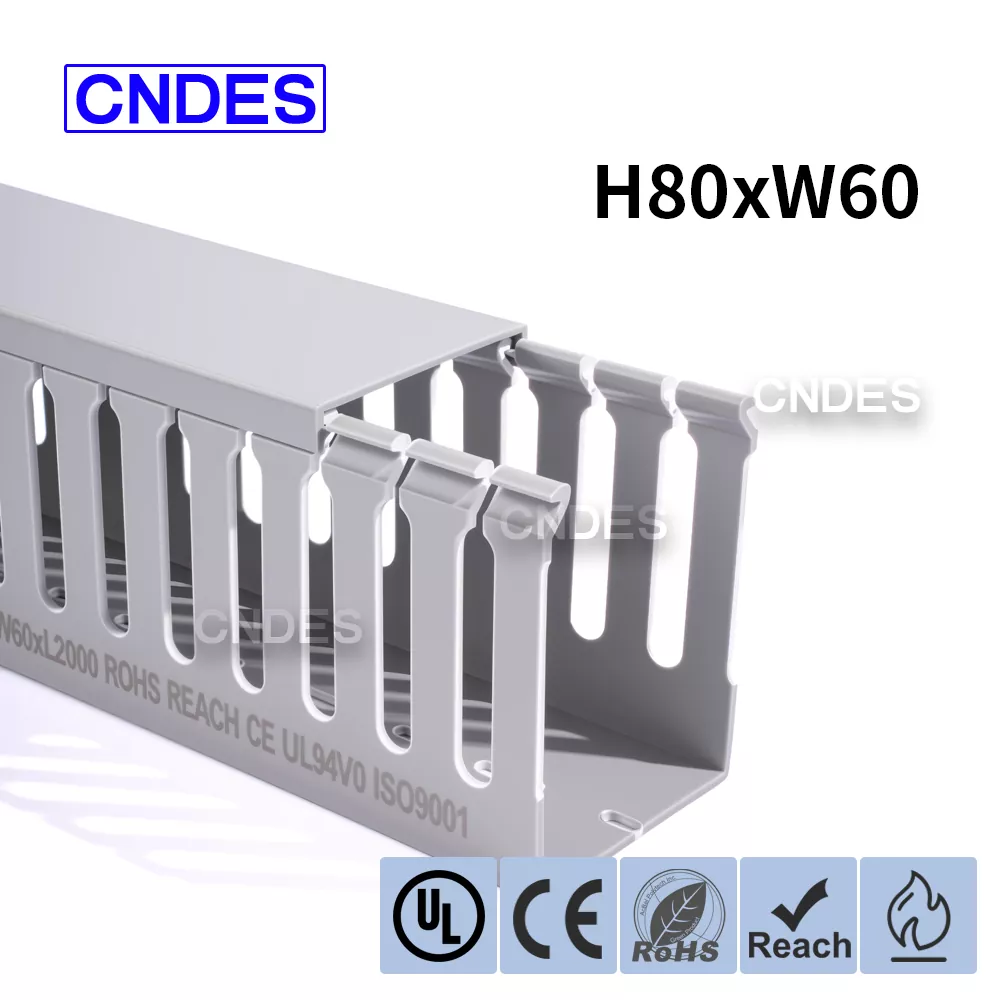 80×60 listet oppført PVC-ledningskanal